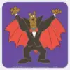 Scooby Dracula Square Sticker