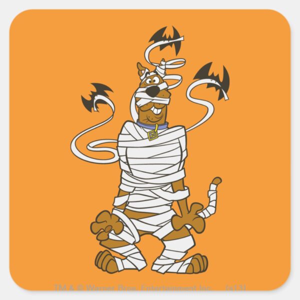 Scooby_Mummy_Square_Sticker_1 Scooby Mummy Square Sticker
