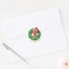 Scooby_in_Christmas_Wreath_-_Personalized_Classic_Round_Sticker_3 Scooby In Christmas Wreath Personalized Classic Round Sticker