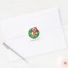 Scooby In Christmas Wreath Personalized Square Sticker