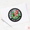 Scooby_in_Christmas_Wreath___Personalized_Classic_Round_Sticker_3 Scooby In Christmas Wreath Personalized Classic Round Sticker