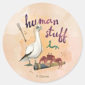 Scuttles Human Stuff Classic Round Sticker