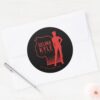 Selina_Kyle_Catwoman_Outline_Logo_Classic_Round_Sticker_3 Selina Kyle Catwoman Outline Logo Classic Round Sticker