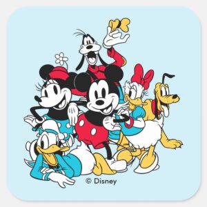 Sensational 6 A Classic Group Shot Square Sticker
