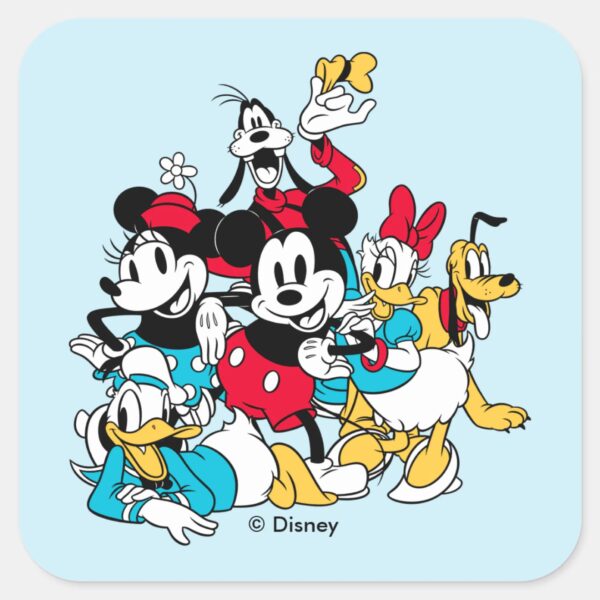 Sensational 6 A Classic Group Shot Square Sticker