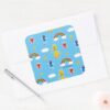 Sesame_Pals_Rainbow_Doodley_Pattern_Square_Sticker_3 Sesame Pals Rainbow Doodley Pattern Square Sticker