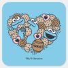 Sesame_Sesame___Cookie_Monster_Doodle_Heart_Square_Sticker_1 Sesame Sesame Cookie Monster Doodle Heart Square Sticker