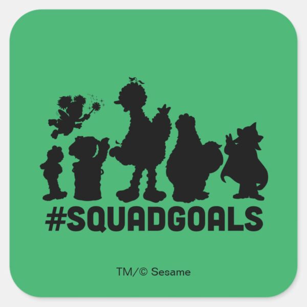 Sesame_Street_-_#SquadGoals_Square_Sticker_1 Sesame Street SquadGoals Square Sticker
