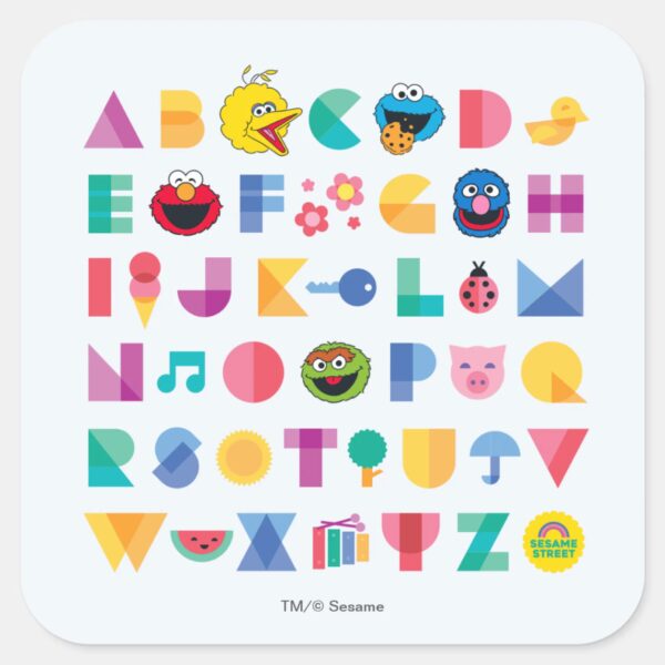 Sesame_Street_Alphabet_Square_Sticker_1 Sesame Street Alphabet Square Sticker