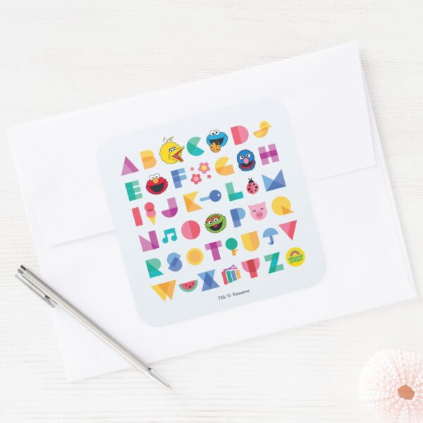Sesame_Street_Alphabet_Square_Sticker_3 Sesame Street Alphabet Square Sticker