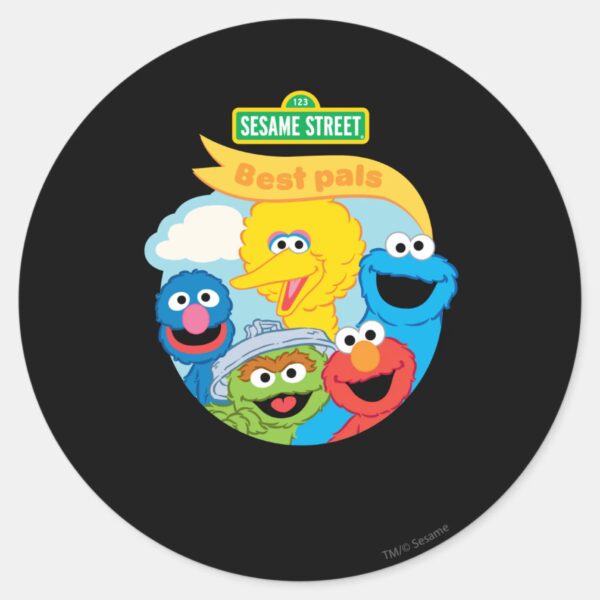 Sesame Street Character Art Classic Round Sticker
