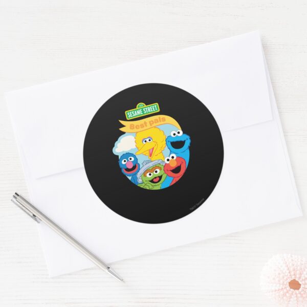 Sesame Street Character Art Classic Round Sticker