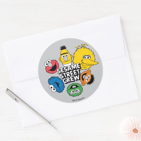 Sesame_Street_Crew_Classic_Round_Sticker_3 Sesame Street Crew Classic Round Sticker