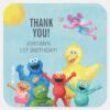 Sesame_Street_Illustration_Birthday_Thank_You_Square_Sticker_1 Sesame Street Illustration Birthday Thank You Square Sticker