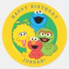 Sesame_Street_Pals_Birthday_Classic_Round_Sticker_1 Sesame Street Pals Birthday Classic Round Sticker