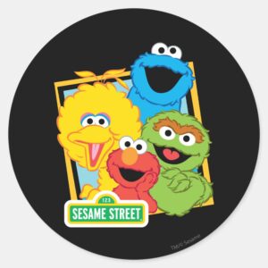 Sesame Street Pals Classic Round Sticker