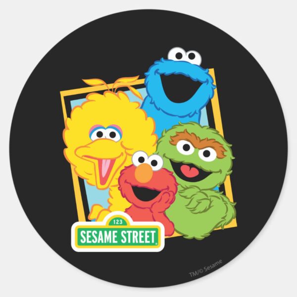 Sesame_Street_Pals_Classic_Round_Sticker_1 Sesame Street Pals Classic Round Sticker