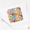 Sesame_Street_Pals_Doodley_Pattern_Square_Sticker_3 Sesame Street Pals Doodley Pattern Square Sticker
