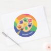 Sesame_Street_Pals_Rainbow_Art_Party_Thank_You_Classic_Round_Sticker_3 Sesame Street Pals Rainbow Art Party Thank You Classic Round Sticker