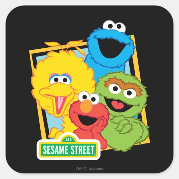 Sesame_Street_Pals_Square_Sticker_1 Sesame Street Pals Square Sticker