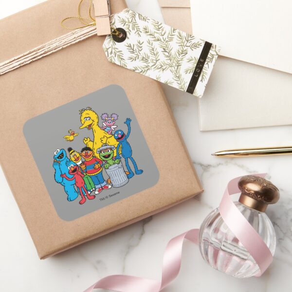 Sesame_Street_Pals_Waving_Square_Sticker_5 Sesame Street Pals Waving Square Sticker