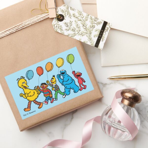 Sesame_Street_Pals___Party_Balloons_Rectangular_Sticker_5 Sesame Street Pals Party Balloons Rectangular Sticker