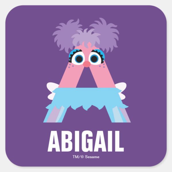 Sesame_Street___A_is_for_Abby_Square_Sticker_1 Sesame Street A Is For Abby Square Sticker