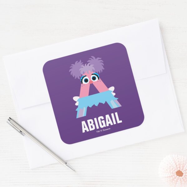 Sesame_Street___A_is_for_Abby_Square_Sticker_3 Sesame Street A Is For Abby Square Sticker