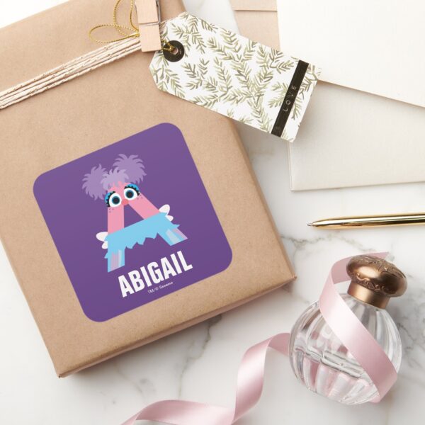 Sesame_Street___A_is_for_Abby_Square_Sticker_5 Sesame Street A Is For Abby Square Sticker