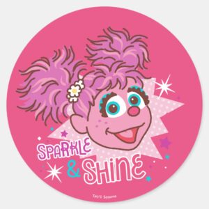 Sesame_Street___Abby_Cadabby_-_Sparkle_&_Shine_Classic_Round_Sticker_1 Sesame Street Abby Cadabby Sparkle Shine Classic Round Sticker