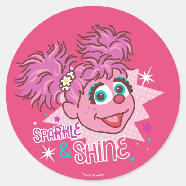 Sesame_Street___Abby_Cadabby_-_Sparkle_&_Shine_Classic_Round_Sticker_1 Sesame Street Abby Cadabby Sparkle Shine Classic Round Sticker