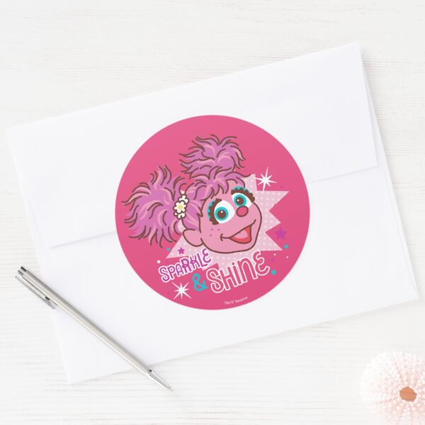Sesame_Street___Abby_Cadabby_-_Sparkle_&_Shine_Classic_Round_Sticker_3 Sesame Street Abby Cadabby Sparkle Shine Classic Round Sticker