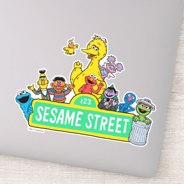Sesame_Street___All_Around_the_Sesame_Street_Sign_Sticker_1 Sesame Street All Around The Sesame Street Sign Sticker