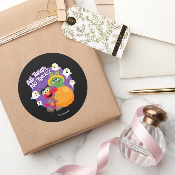 Sesame_Street___All_Tricks_No_Treats!_Classic_Round_Sticker_5 Sesame Street All Tricks No Treats Classic Round Sticker