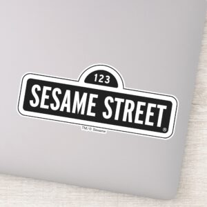 Sesame_Street___B&W_Logo_Sticker_1 Sesame Street BW Logo Sticker