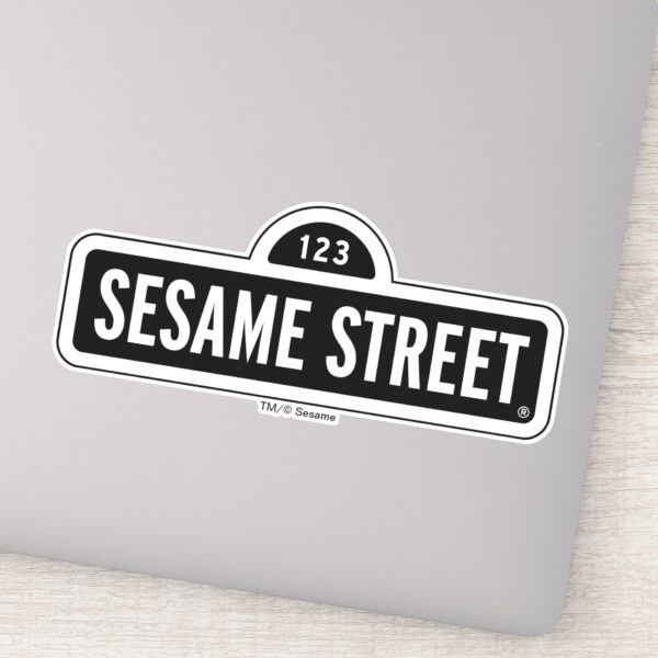 Sesame_Street___B&W_Logo_Sticker_1 Sesame Street BW Logo Sticker