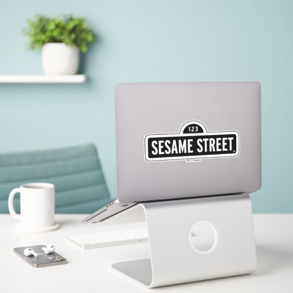 Sesame_Street___B&W_Logo_Sticker_3 Sesame Street BW Logo Sticker
