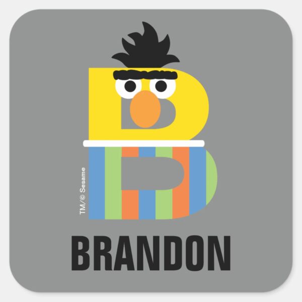 Sesame_Street___B_is_for_Bert_Square_Sticker_1 Sesame Street B Is For Bert Square Sticker