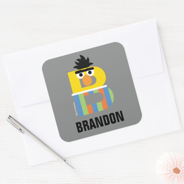 Sesame_Street___B_is_for_Bert_Square_Sticker_3 Sesame Street B Is For Bert Square Sticker