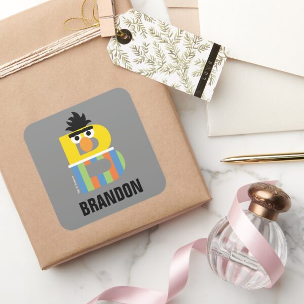 Sesame_Street___B_is_for_Bert_Square_Sticker_5 Sesame Street B Is For Bert Square Sticker