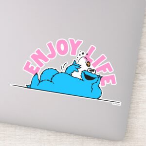 Sesame_Street___Cookie_Monster_Enjoy_Life_Sticker_1 Sesame Street Cookie Monster Enjoy Life Sticker