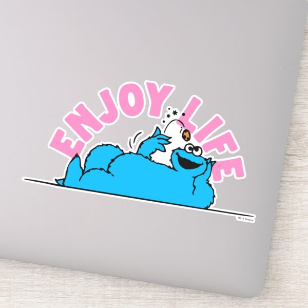Sesame_Street___Cookie_Monster_Enjoy_Life_Sticker_1 Sesame Street Cookie Monster Enjoy Life Sticker