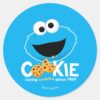 Sesame_Street___Cookie_Monster_Loving_Cookies_Classic_Round_Sticker_1 Sesame Street Cookie Monster Loving Cookies Classic Round Sticker