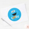 Sesame_Street___Cookie_Monster_Loving_Cookies_Classic_Round_Sticker_3 Sesame Street Cookie Monster Loving Cookies Classic Round Sticker