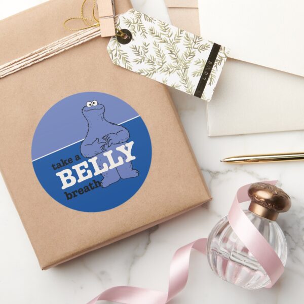 Sesame_Street___Cookie_Monster_Take_A_Breath_Classic_Round_Sticker_5 Sesame Street Cookie Monster Take A Breath Classic Round Sticker