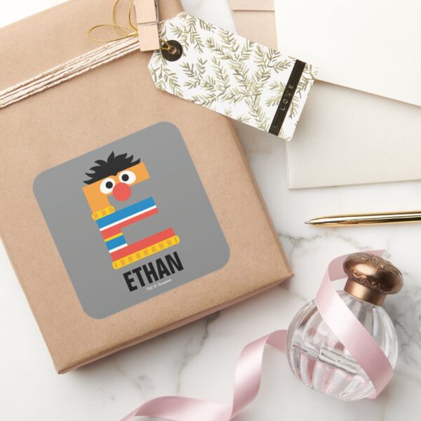Sesame_Street___E_is_for_Ernie_Square_Sticker_5 Sesame Street E Is For Ernie Square Sticker
