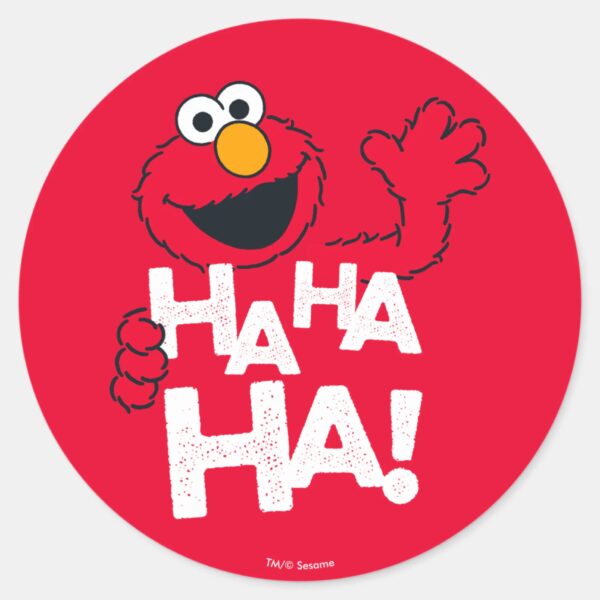 Sesame_Street___Elmo_-_Ha_Ha_Ha!_Classic_Round_Sticker_1 Sesame Street Elmo Ha Ha Ha Classic Round Sticker