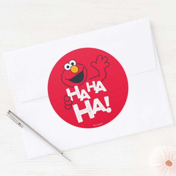 Sesame_Street___Elmo_-_Ha_Ha_Ha!_Classic_Round_Sticker_3 Sesame Street Elmo Ha Ha Ha Classic Round Sticker