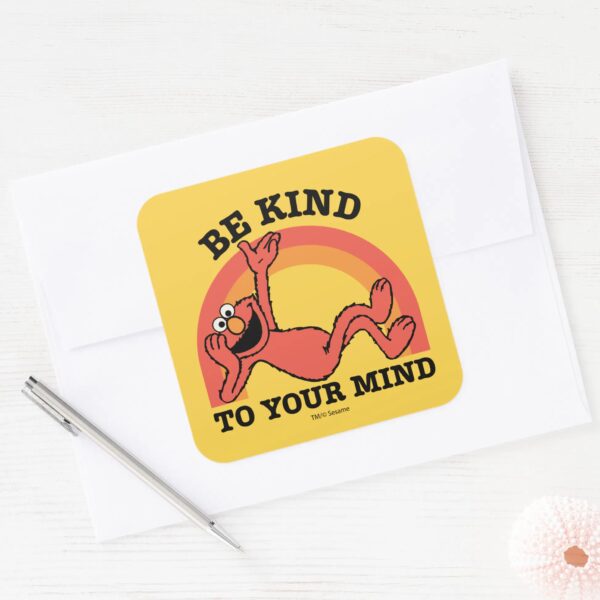 Sesame_Street___Elmo_Be_Kind_to_Your_Mind_Square_Sticker_3 Sesame Street Elmo Be Kind To Your Mind Square Sticker