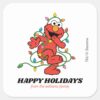 Sesame_Street___Elmo_Christmas_Lights_-_Christmas_Square_Sticker_1 Sesame Street Elmo Christmas Lights Christmas Square Sticker